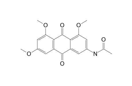 1,3,8-TRIMETHOXY-6-(ACETYLAMINO)-9,10-ANTHRAQUINONE