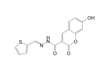 7-Hydroxy-2-oxo-N'-((thiophen-2-yl)methylene)-2H-chromene-3-carbohydrazide