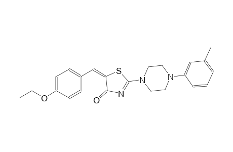 (5E)-5-(4-ethoxybenzylidene)-2-[4-(3-methylphenyl)-1-piperazinyl]-1,3-thiazol-4(5H)-one