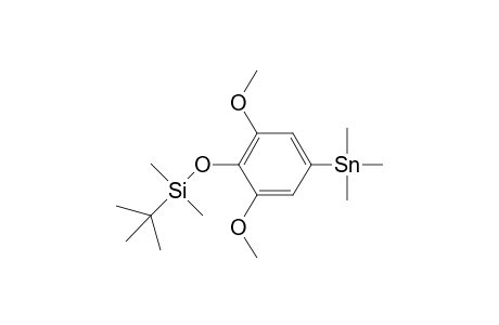 (4-t-butyldimethylsilyloxy-3,5-dimethoxyphenyl)trimethylstannane