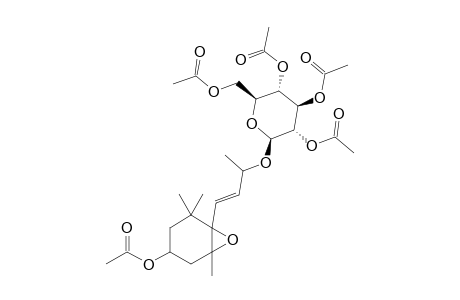 3-HYDROXY-5,6-EPOXY-BETA-IONYL-BETA-D-GLUCOPYRANOSIDE-PERACETYLATED