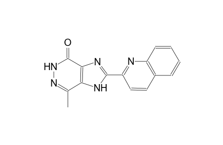 7-methyl-2-(2-quinolinyl)-1,5-dihydro-4H-imidazo[4,5-d]pyridazin-4-one