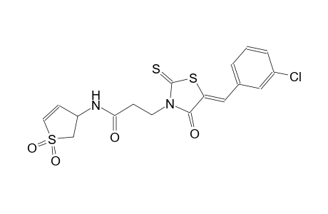 3-thiazolidinepropanamide, 5-[(3-chlorophenyl)methylene]-N-(2,3-dihydro-1,1-dioxido-3-thienyl)-4-oxo-2-thioxo-, (5Z)-
