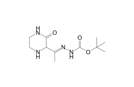 t-Butyl 2-[1'-(3"-oxo-2"-piperazinyl)-ethylidene]-1-hydrazine-carboxylate