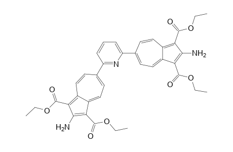 2,6-Bis(2-amino-1,3-bisethoxycarbonyl-6-azulenyl)pyridine