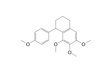 Naphthalene, 1,2,3,4-tetrahydro-6,7,8-trimethoxy-1-(4-methoxyphenyl)-