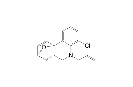 (+-)-(6aS,8S)-5-Allyl-4-chloro-5,6,6a,7,8,10a-hexahydro-8,10aepoxyphenanthridine