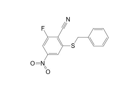 2-Benzylsulfanyl-6-fluoro-4-nitrobenzonitrile