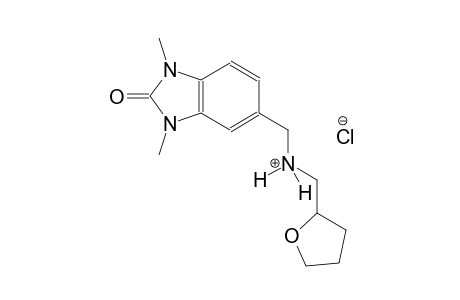 1H-benzimidazole-5-methanaminium, 2,3-dihydro-1,3-dimethyl-2-oxo-N-[(tetrahydro-2-furanyl)methyl]-, chloride