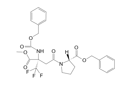 Benzyl N-benzyloxycarbonyl-S-2-trifluoromethyl-.beta.-aspartyl-(alpha.methylester)-S-prolinate isomer