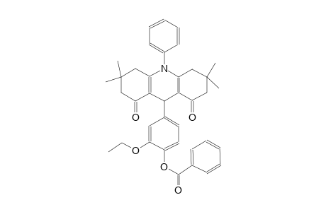 2-ethoxy-4-(3,3,6,6-tetramethyl-1,8-dioxo-10-phenyl-1,2,3,4,5,6,7,8,9,10-decahydro-9-acridinyl)phenyl benzoate