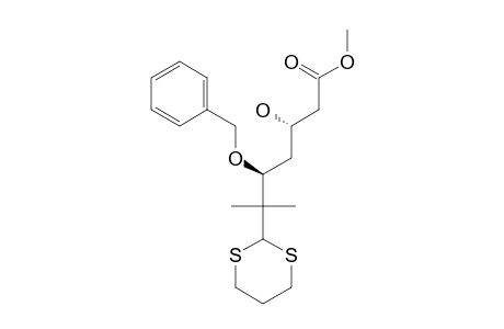 5-BENZYLOXY-6-[1,3]-DITHIAN-2-YL-3-HYDROXY-6-METHYL-HEPTANOIC-ACID-METHYLESTER