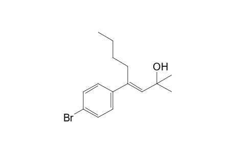 (E)-4-(4-bromophenyl)-2-methyl-oct-3-en-2-ol