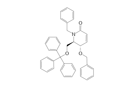 (+)-(5S,6R)-1-BENZYL-5-(BENZYLOXY)-6-[(TRITYLOXY)-METHYL]-5,6-DIHYDROPYRIDIN-2(1H)-ONE