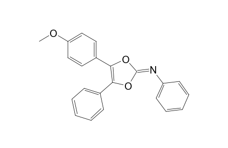 4-Methoxyphenyl-5-phenyl-2-phenylimino-1,3-dioxole