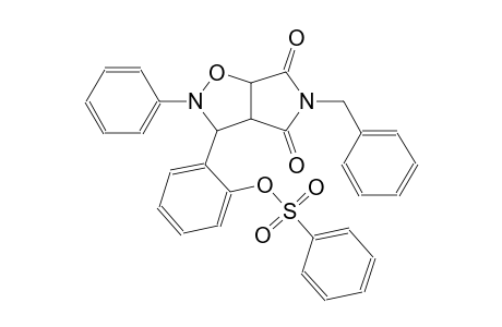 2-(5-benzyl-4,6-dioxo-2-phenylhexahydro-2H-pyrrolo[3,4-d]isoxazol-3-yl)phenyl benzenesulfonate