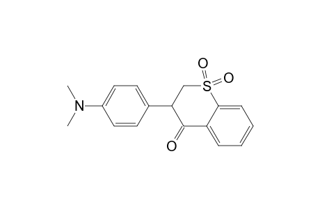 4H-1-Benzothiopyran-4-one, 3-[4-(dimethylamino)phenyl]-2,3-dihydro-, 1,1-dioxide