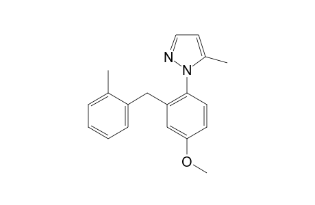 1-[4-Methoxy-2-(2-methylbenzyl)phenyl]-5-methyl-1H-pyrazole