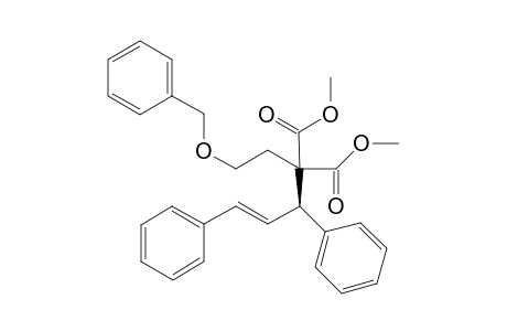 (E)-dimethyl 2-(2-(benzyloxy)ethyl)-2-(1,3-diphenylallyl)malonate