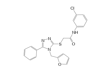 N-(3-chlorophenyl)-2-{[4-(2-furylmethyl)-5-phenyl-4H-1,2,4-triazol-3-yl]sulfanyl}acetamide