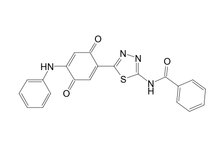 5-(3'-Benzoylamino-2',4',5'-thiadiazolyl)-2-(phenylamino)-1,4-benzoquinone