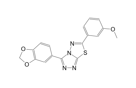 [1,2,4]triazolo[3,4-b][1,3,4]thiadiazole, 3-(1,3-benzodioxol-5-yl)-6-(3-methoxyphenyl)-