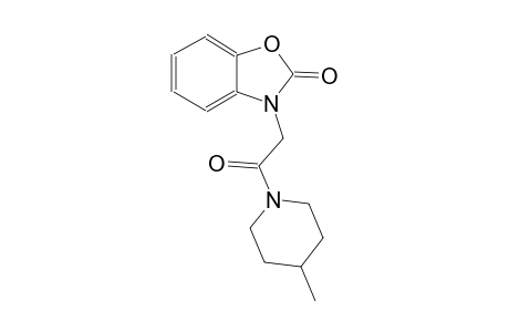 2(3H)-benzoxazolone, 3-[2-(4-methyl-1-piperidinyl)-2-oxoethyl]-