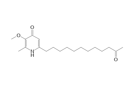 4(1H)-Pyridinone, 3-methoxy-2-methyl-6-(11-oxododecyl)-