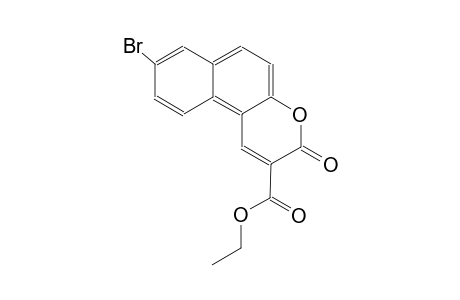 3H-naphtho[2,1-b]pyran-2-carboxylic acid, 8-bromo-3-oxo-, ethyl ester