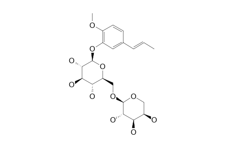2-METHOXY-5-(E)-PROPENYL-PHENOL-BETA-VICIANOSIDE