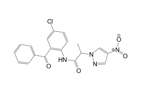 N-(2-benzoyl-4-chlorophenyl)-2-(4-nitro-1H-pyrazol-1-yl)propanamide