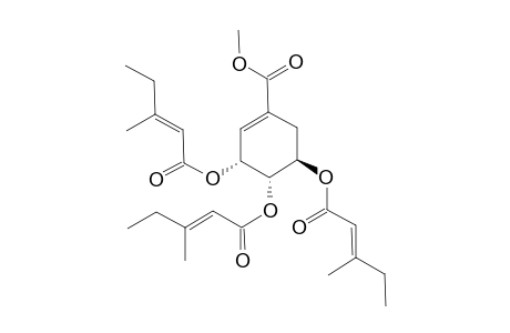 (3R,4S,5R) Methyl 3,4,5-tris[(1'-oxo-3'-methyl-2'-penten-1'-yl)oxy]-cyclohex-1-ene-1-carboxylate