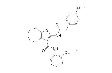 4H-cyclohepta[b]thiophene-3-carboxamide, N-(2-ethoxyphenyl)-5,6,7,8-tetrahydro-2-[[(4-methoxyphenyl)acetyl]amino]-