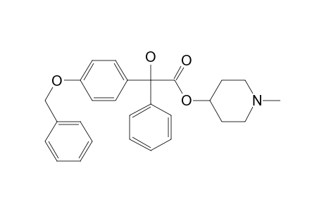 Acetic acid, (4-benzyloxyphenyl)phenylhydroxy-, 1-methylpiperidin-4-yl ester