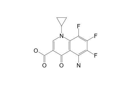 5-AMINO-1-CYCLOPROPYL-6,7,8-TRIFLUORO-4-OXO-1,4-DIHYDRO-QUINOLINE-3-CARBOXYLIC-ACID