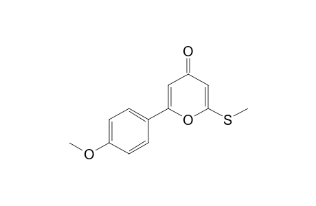 2-(4-Methoxyphenyl)-6-(methylthio)-4-pyranone
