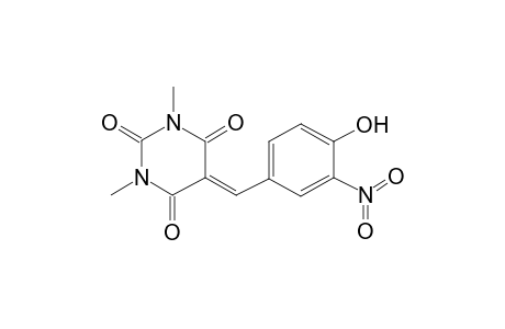 1,3-Dimethyl-5-[(3-nitro-4-oxidanyl-phenyl)methylidene]-1,3-diazinane-2,4,6-trione