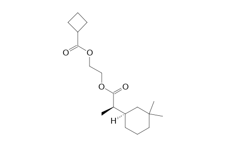 (1'R*,2R*)-2-((2-(3,3-dimethylcyclohexyl)propanoyl)oxy)ethyl cyclobutanecarboxylate