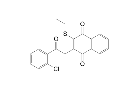 1,4-Naphthalenedione, 2-[2-(2-chlorophenyl)-2-oxoethyl]-3-(ethylthio)-