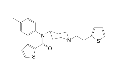 N-4-Methylphenyl-N-(1-[2-(thiophen-2-yl)ethyl]piperidin-4-yl)thiophene-2-carboxamide