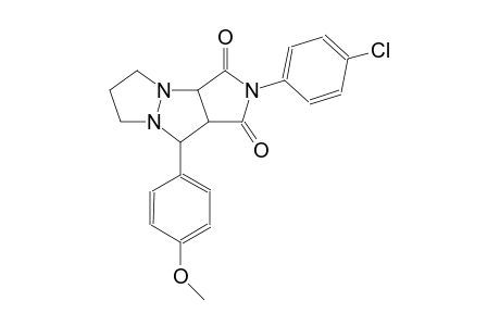 2-(4-chlorophenyl)-9-(4-methoxyphenyl)tetrahydro-5H-pyrazolo[1,2-a]pyrrolo[3,4-c]pyrazole-1,3(2H,3aH)-dione