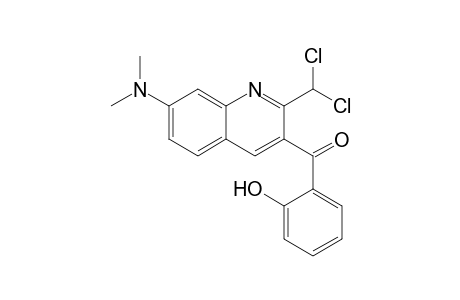 (2-Dichloromethyl-7-dimethylamino-quinolin-3-yl)-(2-hydroxy-phenyl)-methanone