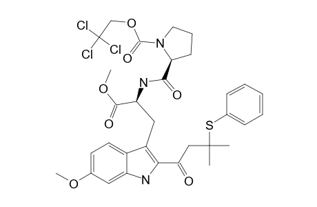 L-Tryptophan, 6-methoxy-2-[3-methyl-1-oxo-3-(phenylthio)butyl]-N-[1-[(2,2,2-trichloroethoxy)carbonyl]-L-prolyl]-, methyl ester