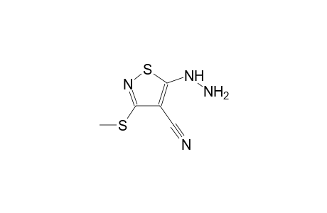 5-hydrazino-3-(methylsulfanyl)-4-isothiazolecarbonitrile