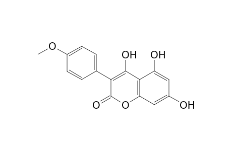 2H-1-Benzopyran-2-one, 4,5,7-trihydroxy-3-(4-methoxyphenyl)-