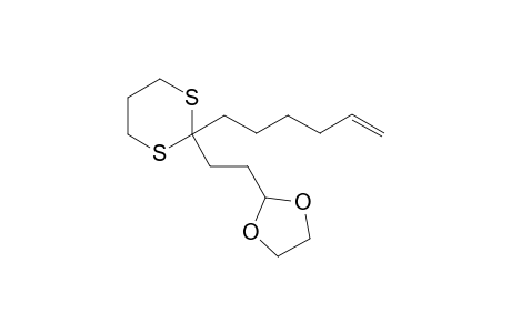 2-[2-(2-hex-5-enyl-1,3-dithian-2-yl)ethyl]-1,3-dioxolane