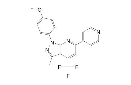 1H-pyrazolo[3,4-b]pyridine, 1-(4-methoxyphenyl)-3-methyl-6-(4-pyridinyl)-4-(trifluoromethyl)-