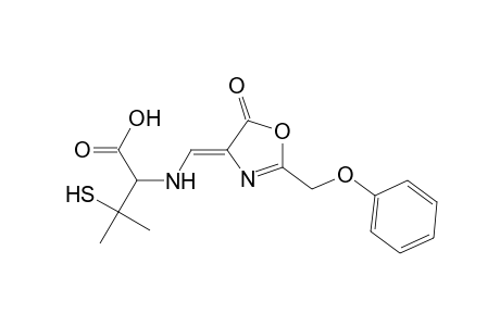 DL-Valine, 3-mercapto-N-[[5-oxo-2-(phenoxymethyl)-4(5H)-oxazolylidene]methyl]-