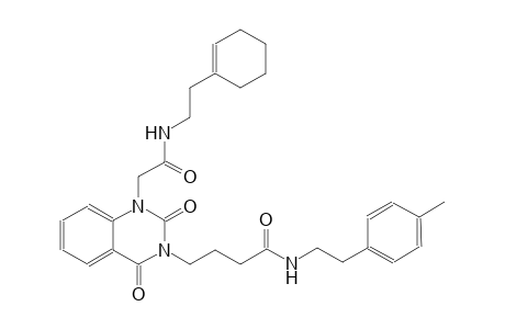 4-(1-(2-{[2-(1-cyclohexen-1-yl)ethyl]amino}-2-oxoethyl)-2,4-dioxo-1,4-dihydro-3(2H)-quinazolinyl)-N-[2-(4-methylphenyl)ethyl]butanamide