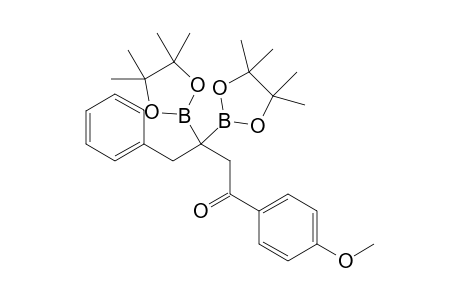 1-(4-methoxyphenyl)-4-phenyl-3,3-bis(4,4,5,5-tetramethyl-1,3,2-dioxaborolan-2-yl)butan-1-one